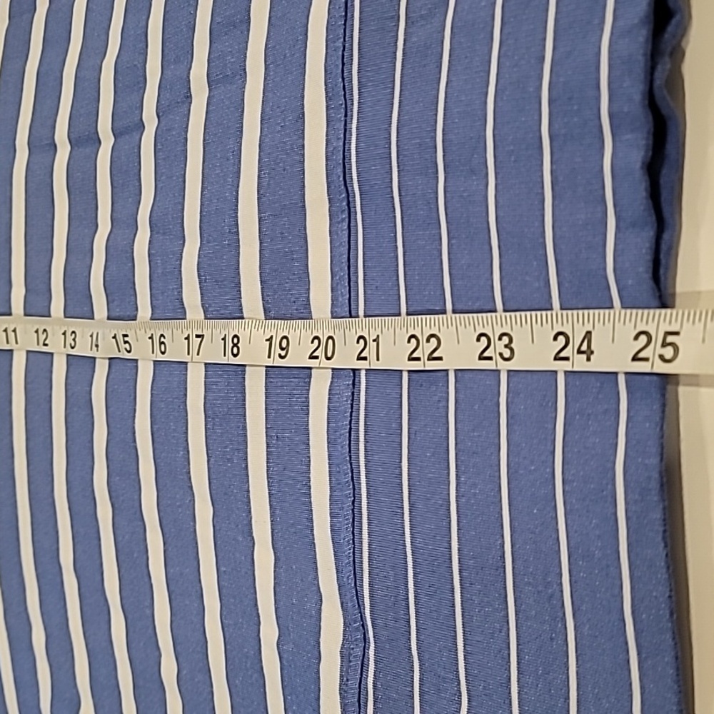 Cupio Striped Cowl Neck Top Blue White Large - Picture 10 of 12